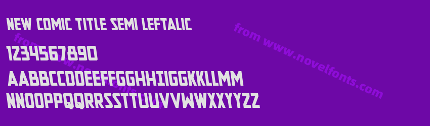 New Comic Title Semi LeftalicPreview New Comic Title Semi LeftalicPreview