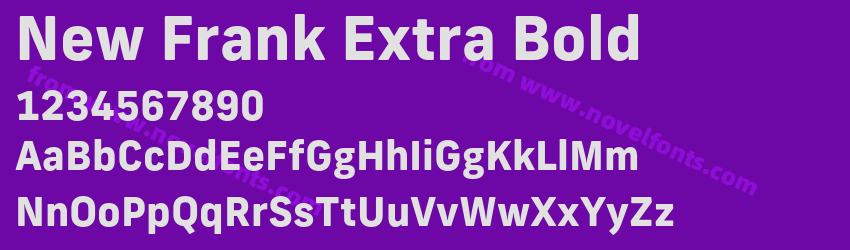 New Frank Extra BoldPreview New Frank Extra BoldPreview