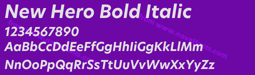 New Hero Bold ItalicPreview New Hero Bold ItalicPreview