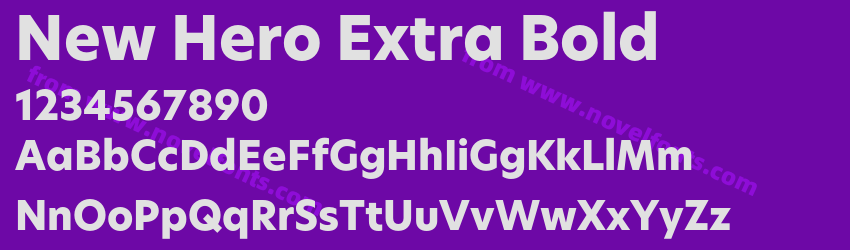 New Hero Extra BoldPreview New Hero Extra BoldPreview