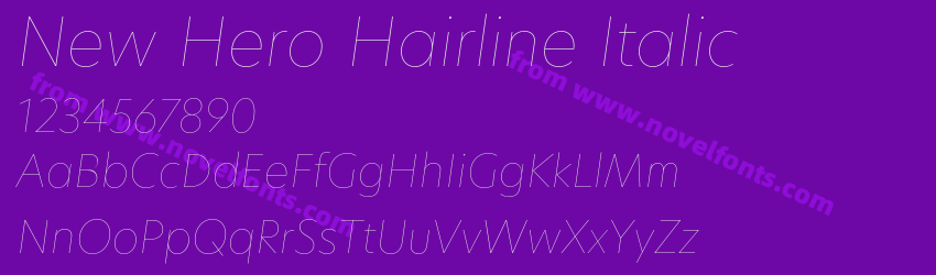 New Hero Hairline ItalicPreview New Hero Hairline ItalicPreview