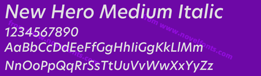 New Hero Medium ItalicPreview New Hero Medium ItalicPreview