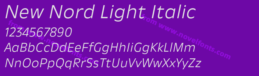 New Nord Light ItalicPreview New Nord Light ItalicPreview