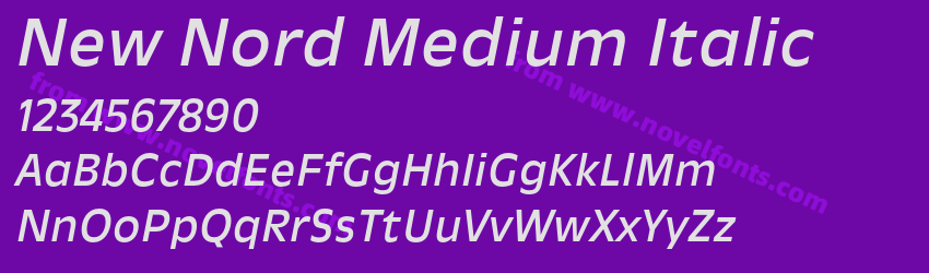 New Nord Medium ItalicPreview New Nord Medium ItalicPreview