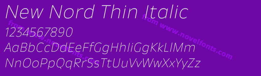 New Nord Thin ItalicPreview New Nord Thin ItalicPreview