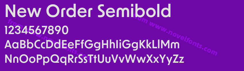 New Order SemiboldPreview New Order SemiboldPreview