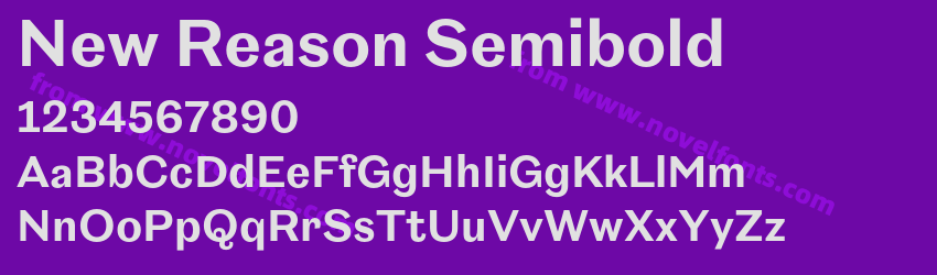 New Reason SemiboldPreview New Reason SemiboldPreview