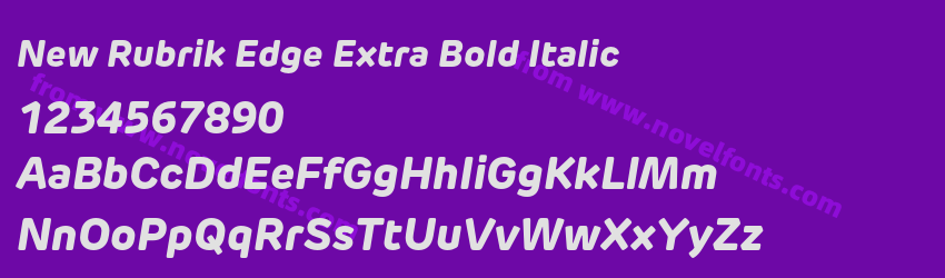 New Rubrik Edge Extra Bold ItalicPreview New Rubrik Edge Extra Bold ItalicPreview