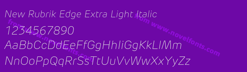 New Rubrik Edge Extra Light ItalicPreview New Rubrik Edge Extra Light ItalicPreview