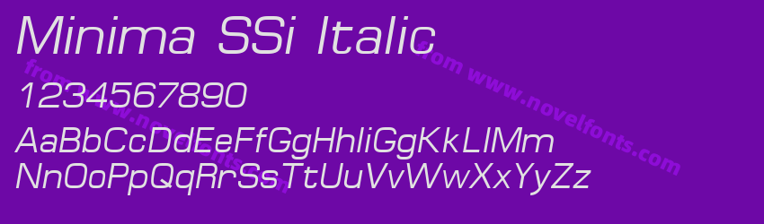 Minima SSi ItalicPreview