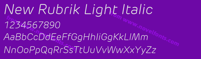New Rubrik Light ItalicPreview New Rubrik Light ItalicPreview