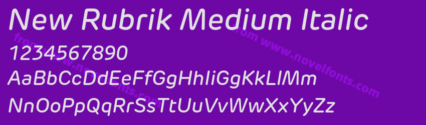 New Rubrik Medium ItalicPreview New Rubrik Medium ItalicPreview