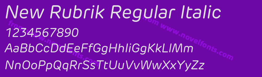 New Rubrik Regular ItalicPreview New Rubrik Regular ItalicPreview
