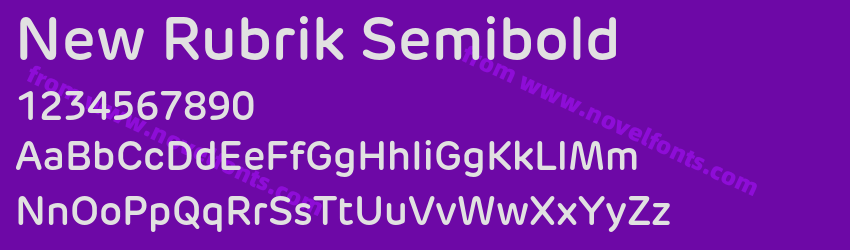 New Rubrik SemiboldPreview New Rubrik SemiboldPreview
