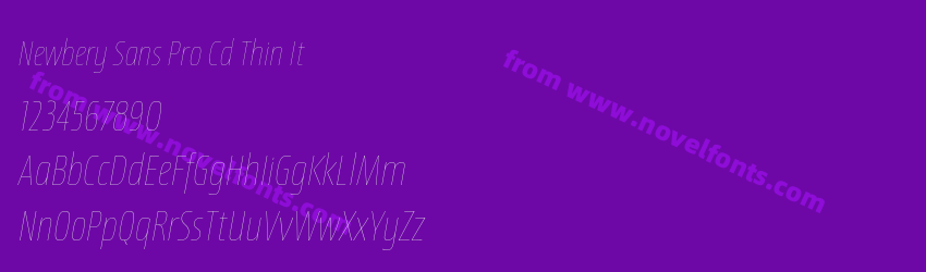 Newbery Sans Pro Cd Thin ItPreview Newbery Sans Pro Cd Thin ItPreview