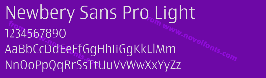 Newbery Sans Pro LightPreview Newbery Sans Pro LightPreview