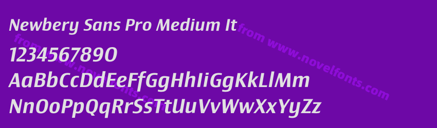 Newbery Sans Pro Medium ItPreview Newbery Sans Pro Medium ItPreview