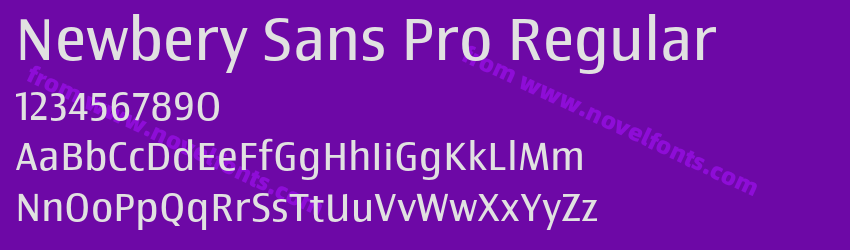 Newbery Sans Pro RegularPreview Newbery Sans Pro RegularPreview