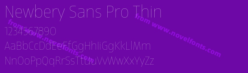 Newbery Sans Pro ThinPreview Newbery Sans Pro ThinPreview