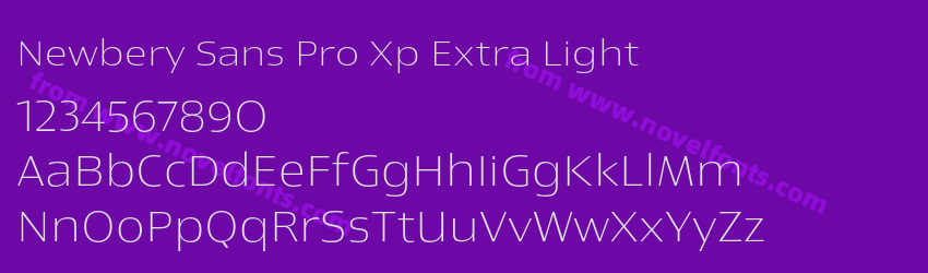 Newbery Sans Pro Xp Extra LightPreview Newbery Sans Pro Xp Extra LightPreview