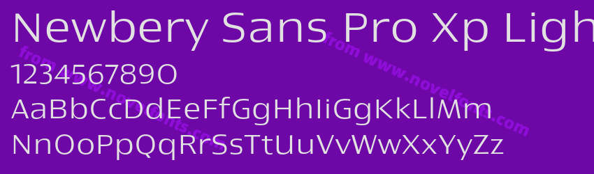 Newbery Sans Pro Xp LightPreview Newbery Sans Pro Xp LightPreview