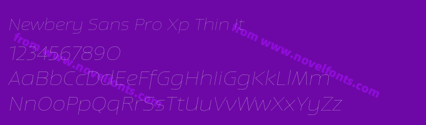 Newbery Sans Pro Xp Thin ItPreview Newbery Sans Pro Xp Thin ItPreview