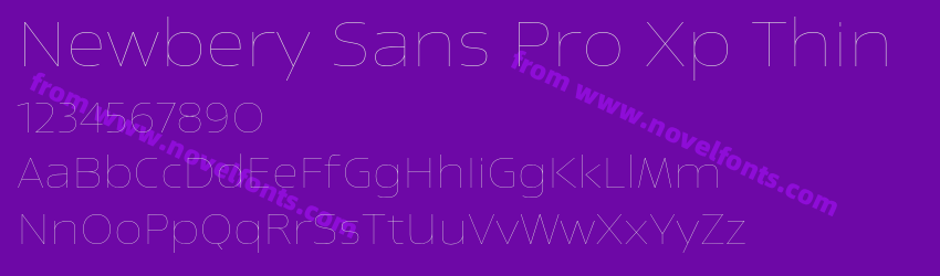 Newbery Sans Pro Xp ThinPreview Newbery Sans Pro Xp ThinPreview