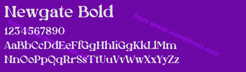 Newgate BoldPreview Newgate BoldPreview