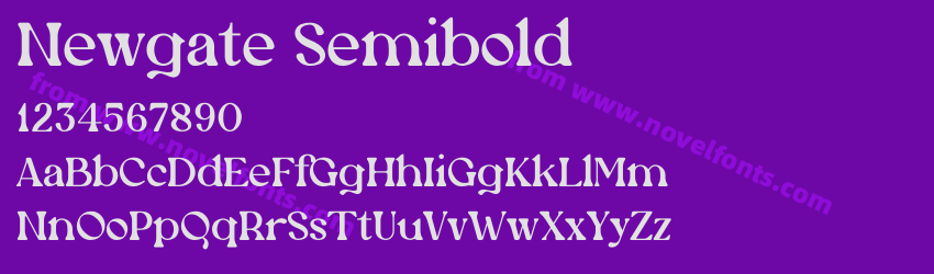 Newgate SemiboldPreview Newgate SemiboldPreview