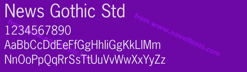 News Gothic StdPreview News Gothic StdPreview