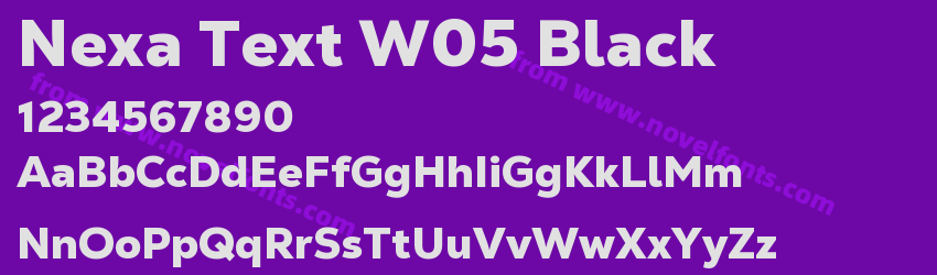 Nexa Text W05 BlackPreview Nexa Text W05 BlackPreview
