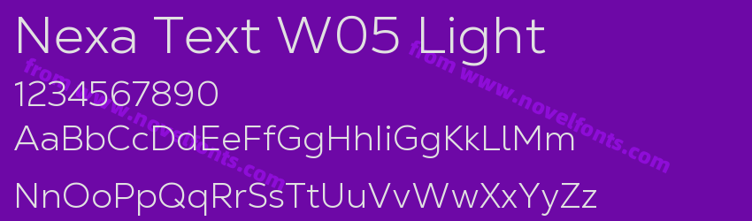 Nexa Text W05 LightPreview Nexa Text W05 LightPreview