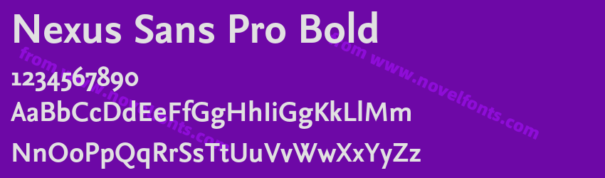 Nexus Sans Pro BoldPreview Nexus Sans Pro BoldPreview