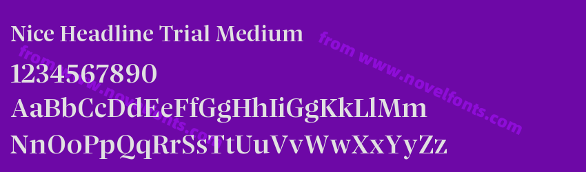 Nice Headline Trial MediumPreview Nice Headline Trial MediumPreview