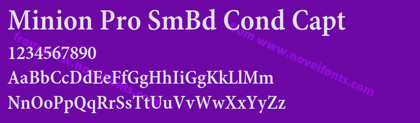 Minion Pro SmBd Cond CaptPreview