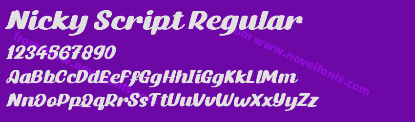 Nicky Script RegularPreview Nicky Script RegularPreview