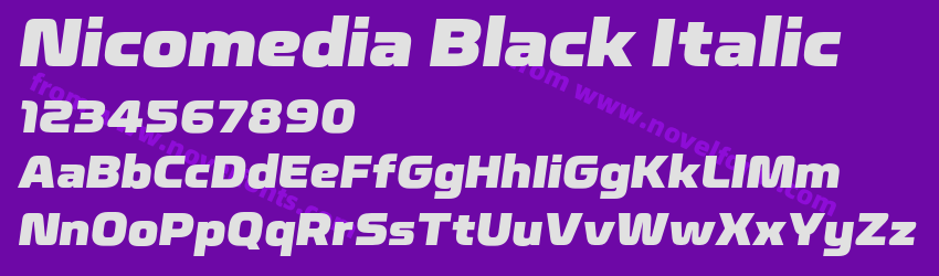 Nicomedia Black ItalicPreview Nicomedia Black ItalicPreview