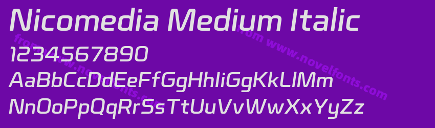 Nicomedia Medium ItalicPreview Nicomedia Medium ItalicPreview