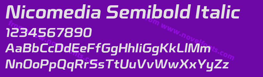 Nicomedia Semibold ItalicPreview Nicomedia Semibold ItalicPreview