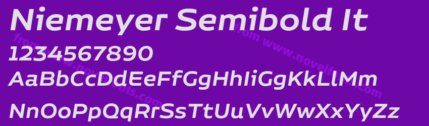 Niemeyer Semibold ItPreview Niemeyer Semibold ItPreview