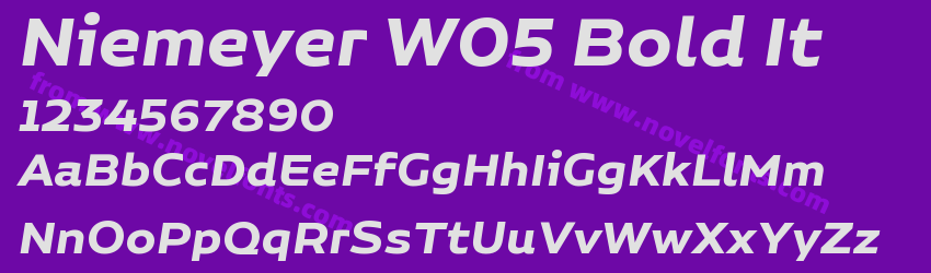 Niemeyer W05 Bold ItPreview Niemeyer W05 Bold ItPreview