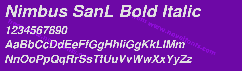 Nimbus SanL Bold ItalicPreview Nimbus SanL Bold ItalicPreview