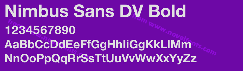 Nimbus Sans DV BoldPreview Nimbus Sans DV BoldPreview