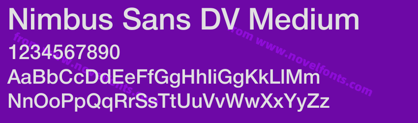 Nimbus Sans DV MediumPreview Nimbus Sans DV MediumPreview