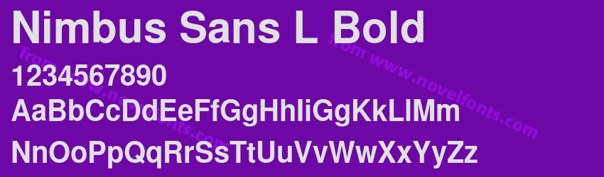 Nimbus Sans L BoldPreview Nimbus Sans L BoldPreview