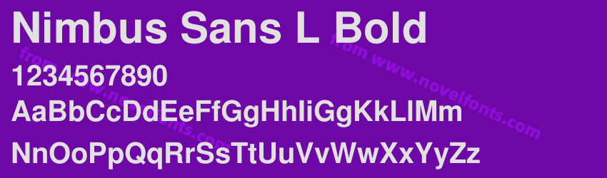 Nimbus Sans L BoldPreview Nimbus Sans L BoldPreview