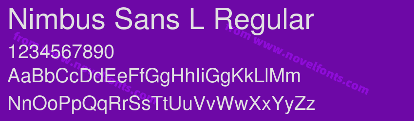 Nimbus Sans L RegularPreview Nimbus Sans L RegularPreview