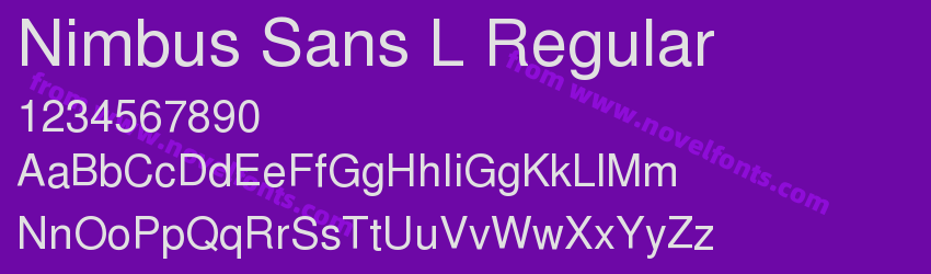 Nimbus Sans L RegularPreview Nimbus Sans L RegularPreview