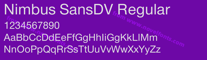 Nimbus SansDV RegularPreview