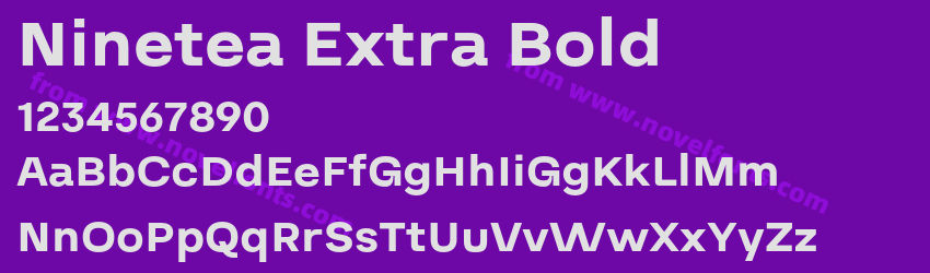 Ninetea Extra BoldPreview Ninetea Extra BoldPreview
